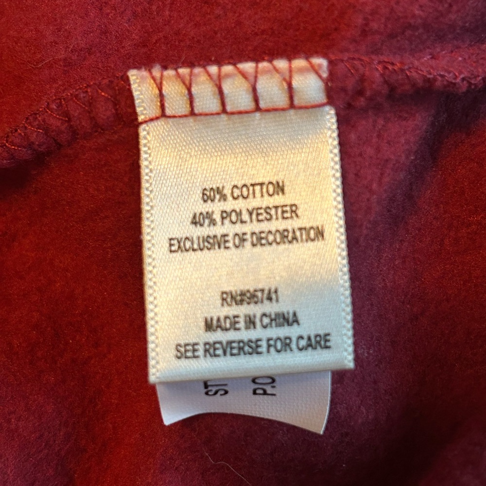 Football bling Game Day sweatshirt, burgundy, M - Picture 6 of 6